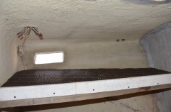 View of armature for largest shelf in place on mold